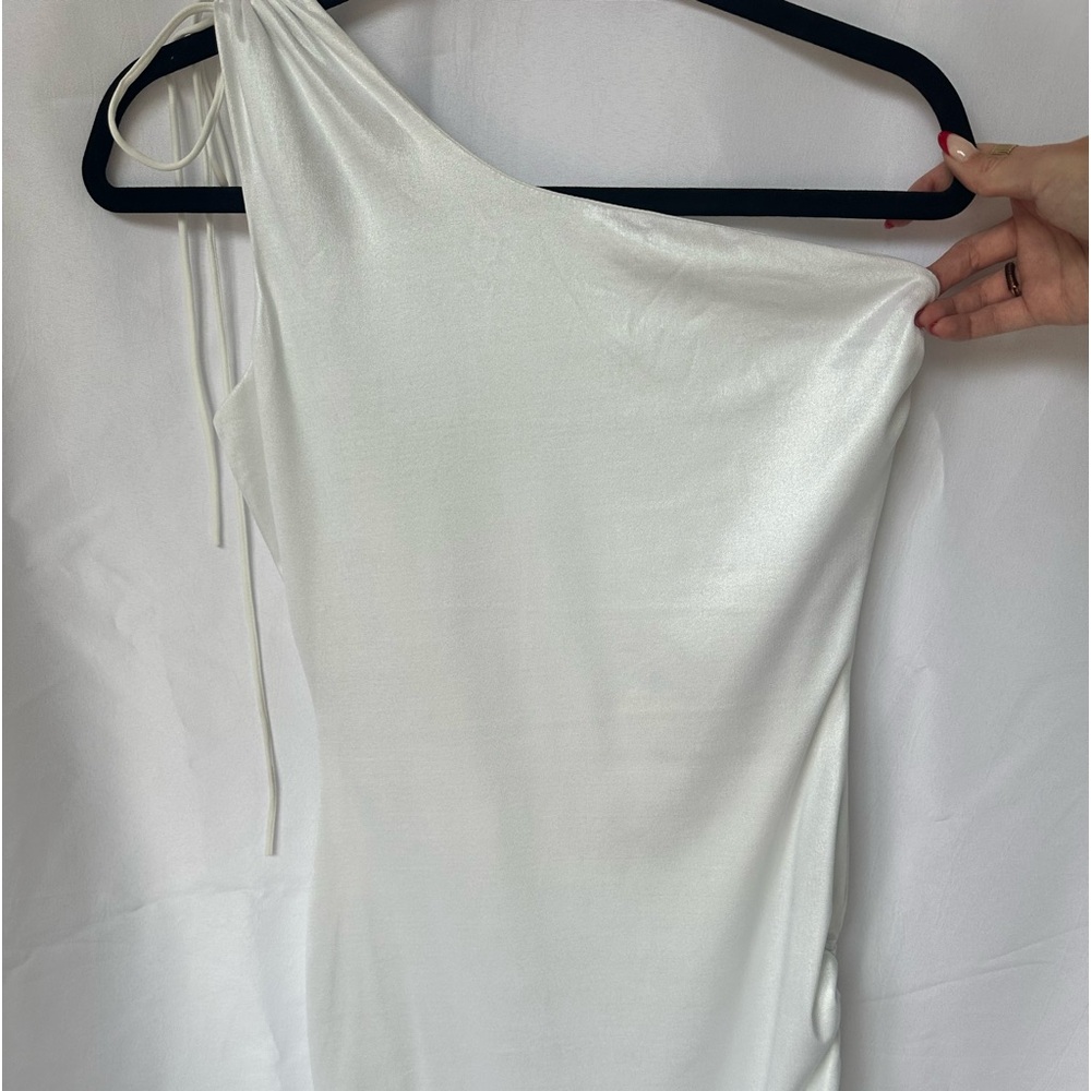Lucy in the Sky iridescent White mini dress size: S